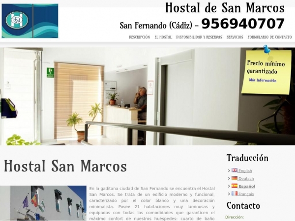 hostaldesanmarcos.com
