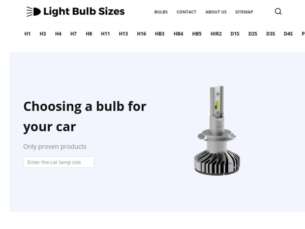 lightbulbsizes.com