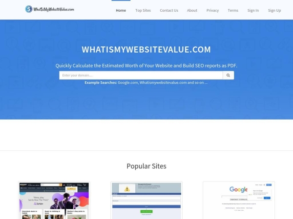 whatismywebsitevalue.com